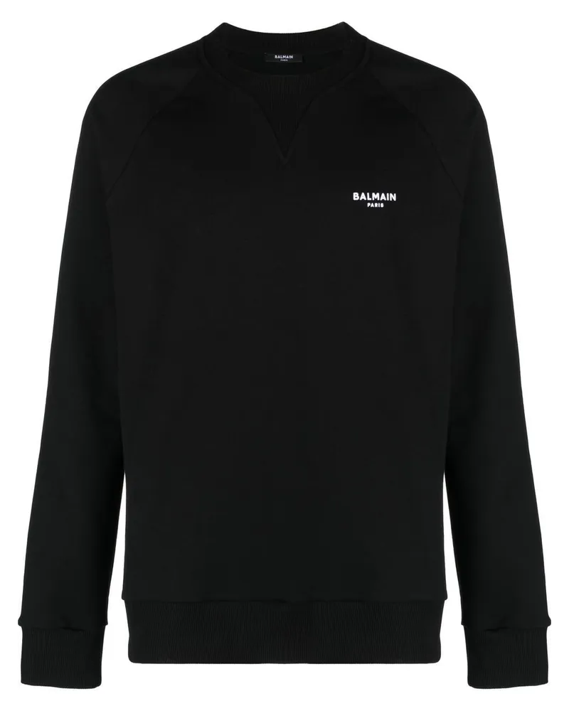 Balmain Sweatshirt mit Logo-Print - Schwarz Schwarz