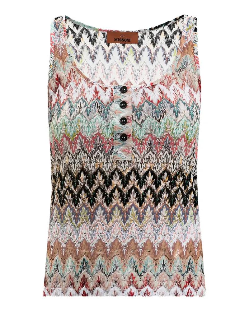 Missoni button patterned top - Nude Nude