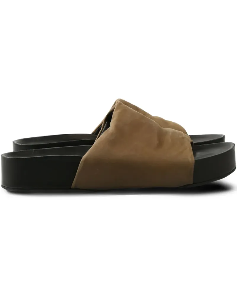 Uma Wang leather slides - Braun Braun