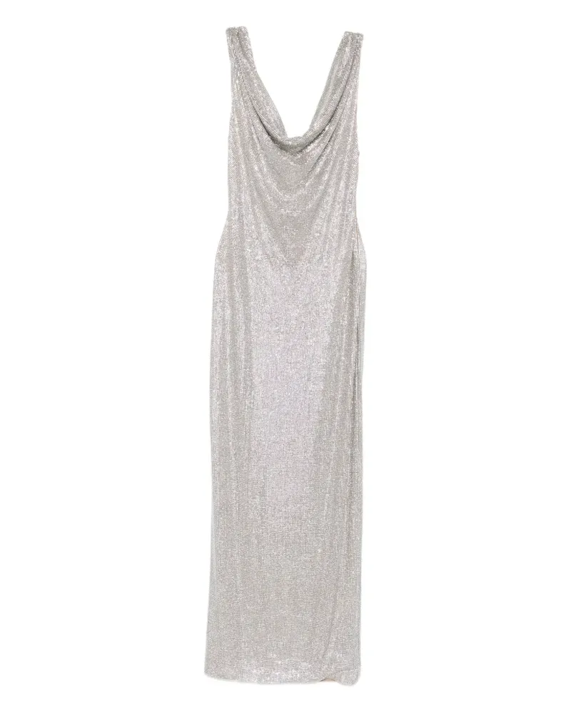 Giuseppe di Morabito Kleid mit Schalkragen - Silber Silber