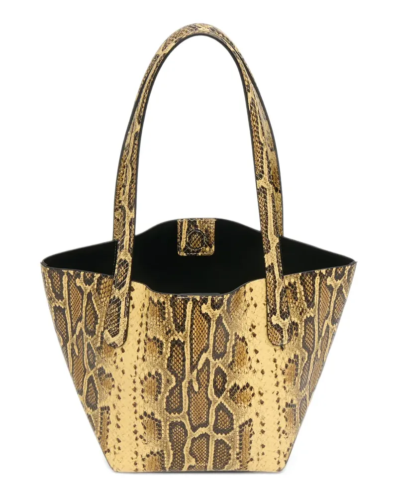 Mansur Gavriel Everyday Soft snake-effect leather tote bag - Gelb Gelb