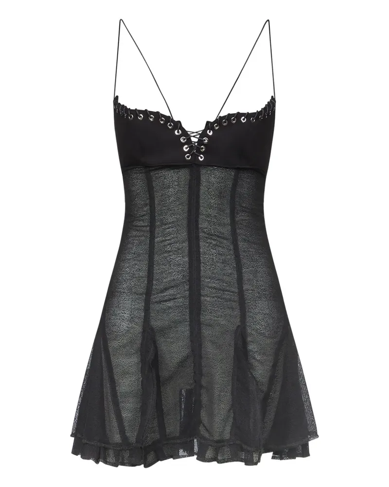 Ludovic de Saint Sernin Eva Minikleid - Schwarz Schwarz