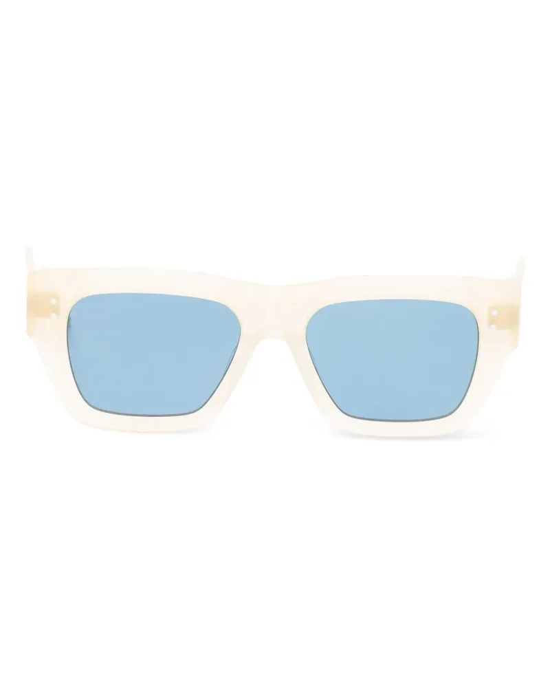 Thom Browne Sonnenbrille mit eckigem Gestell - Nude Nude