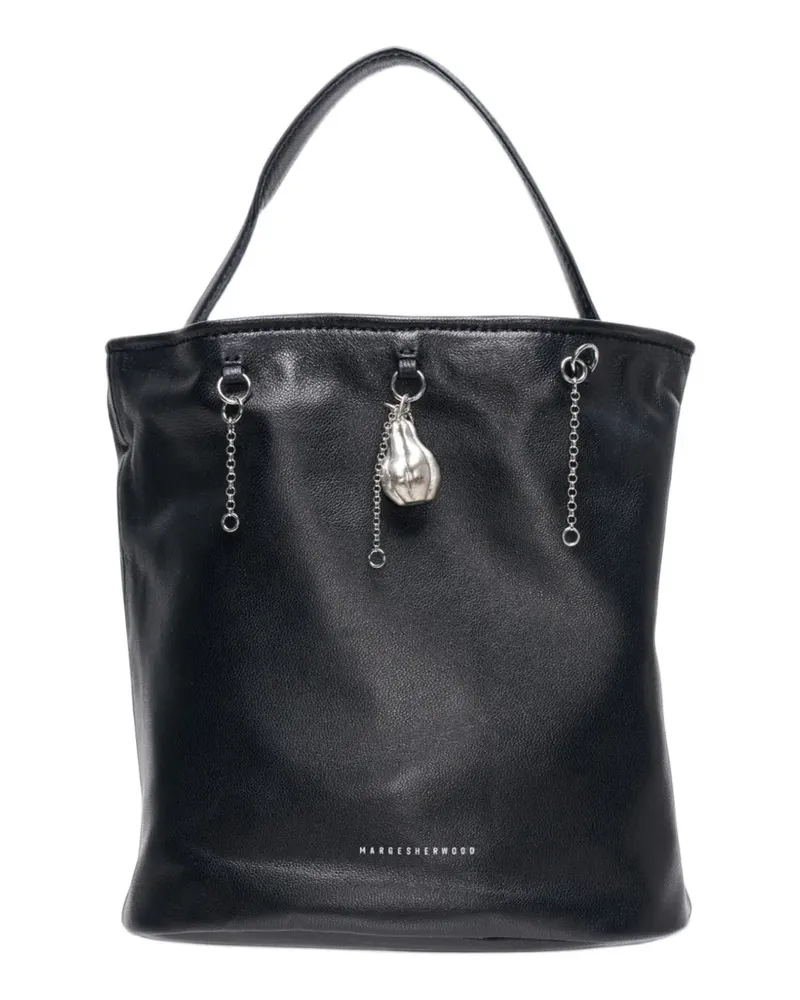 Marge Sherwood Wired Beuteltasche mit Anhänger - Schwarz Schwarz