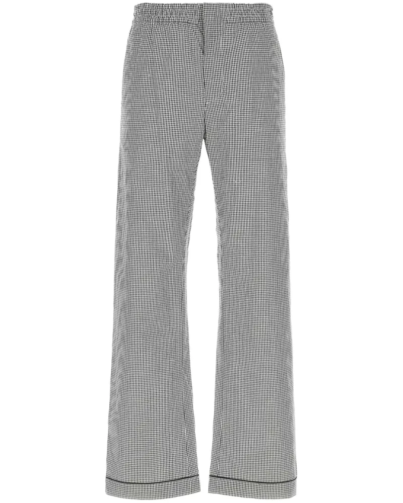 Prada Hose mit Vichy-Karo - Schwarz Schwarz