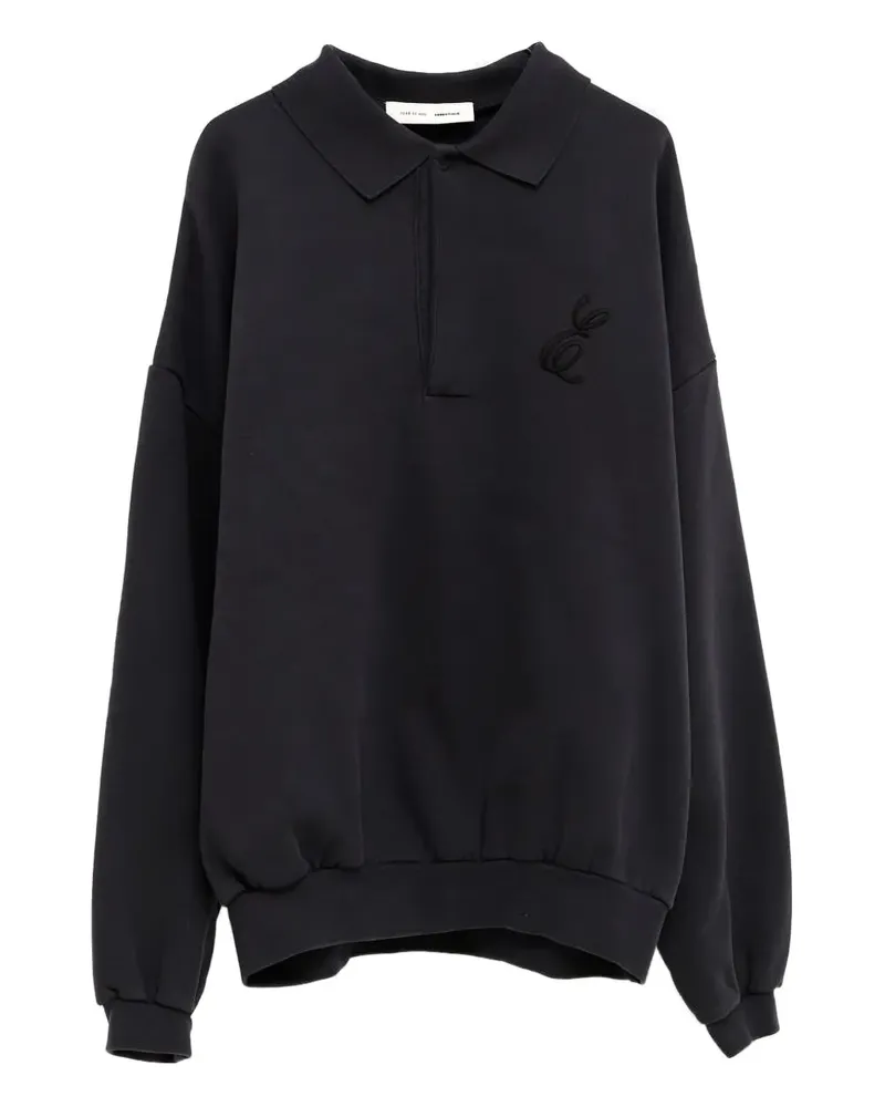 Fear of God embroidered-logo polo shirt - Schwarz Schwarz