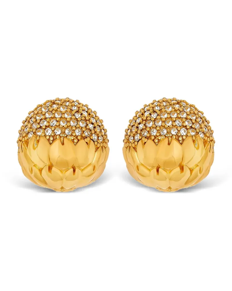 Oscar de la Renta Ohrringe mit Kristallen - Gold Gold