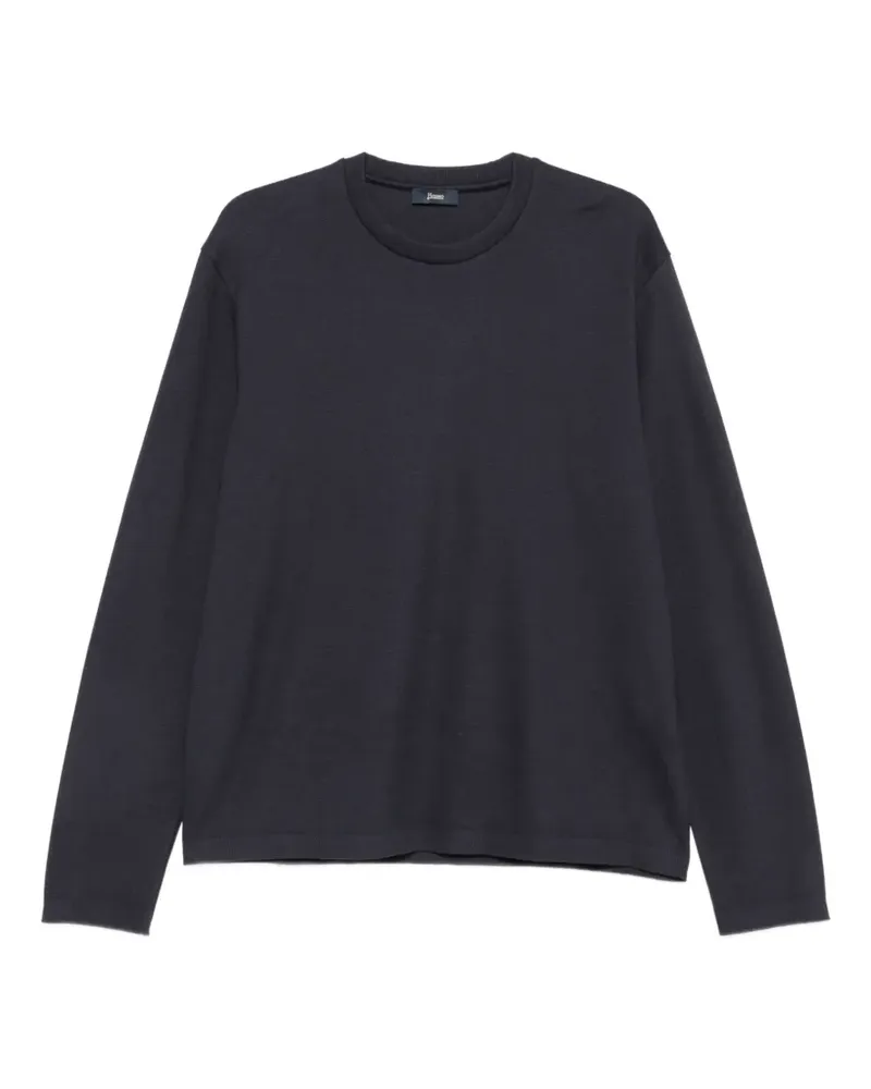Herno crew-neck long-sleeve sweater - Grau Grau