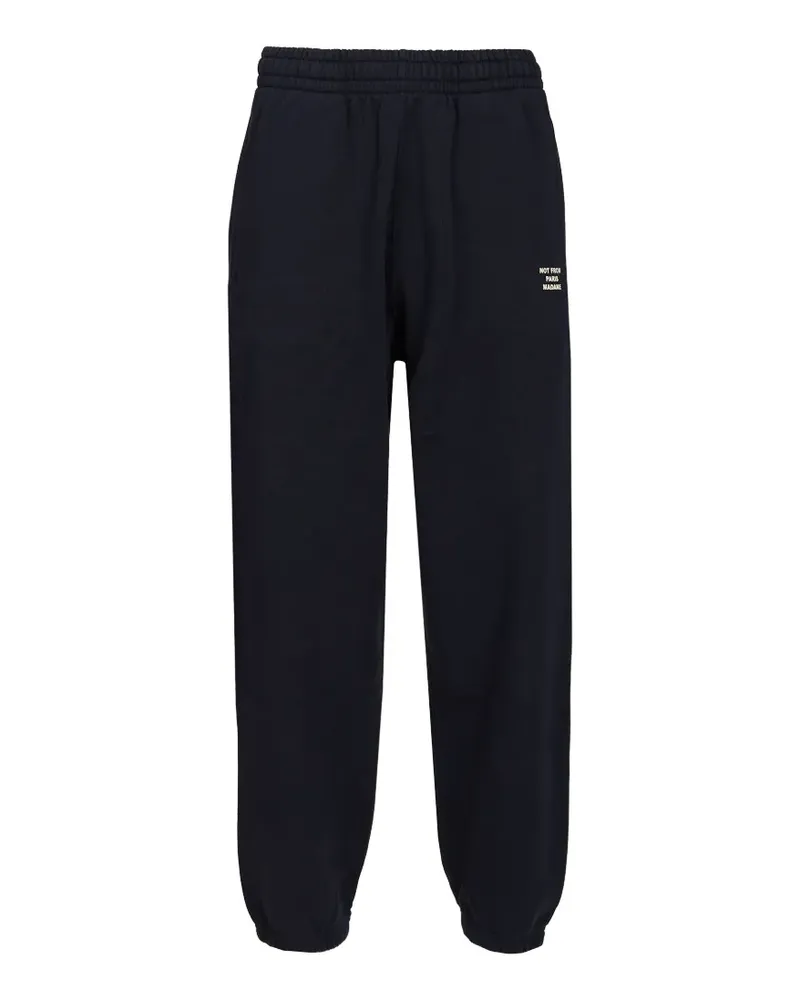 Drôle de Monsieur slogan-print track pants - Blau Blau