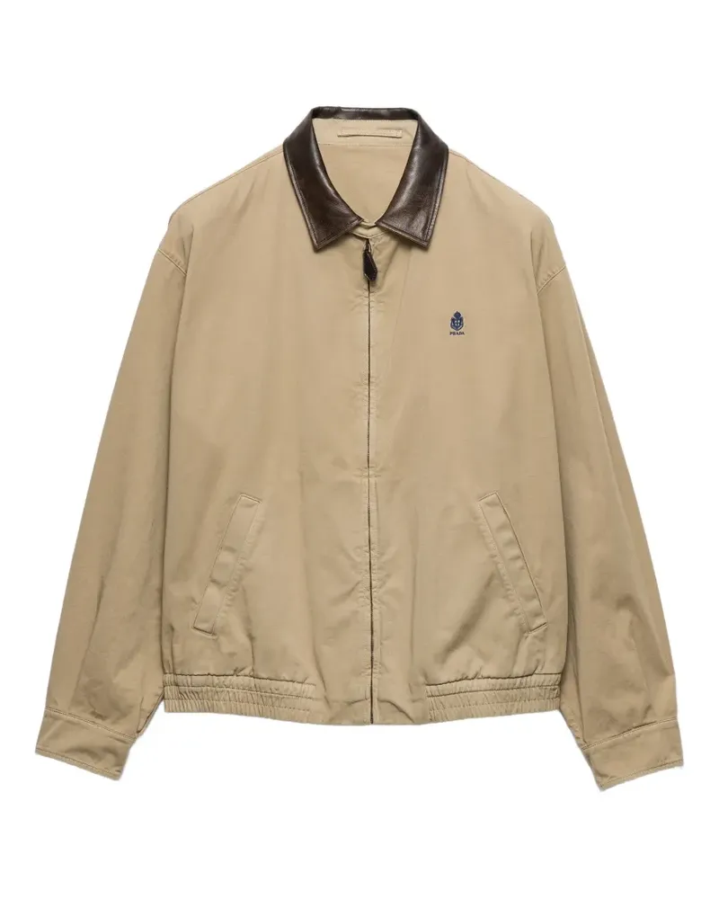 Prada Jacke mit Lederdetails - Nude Nude