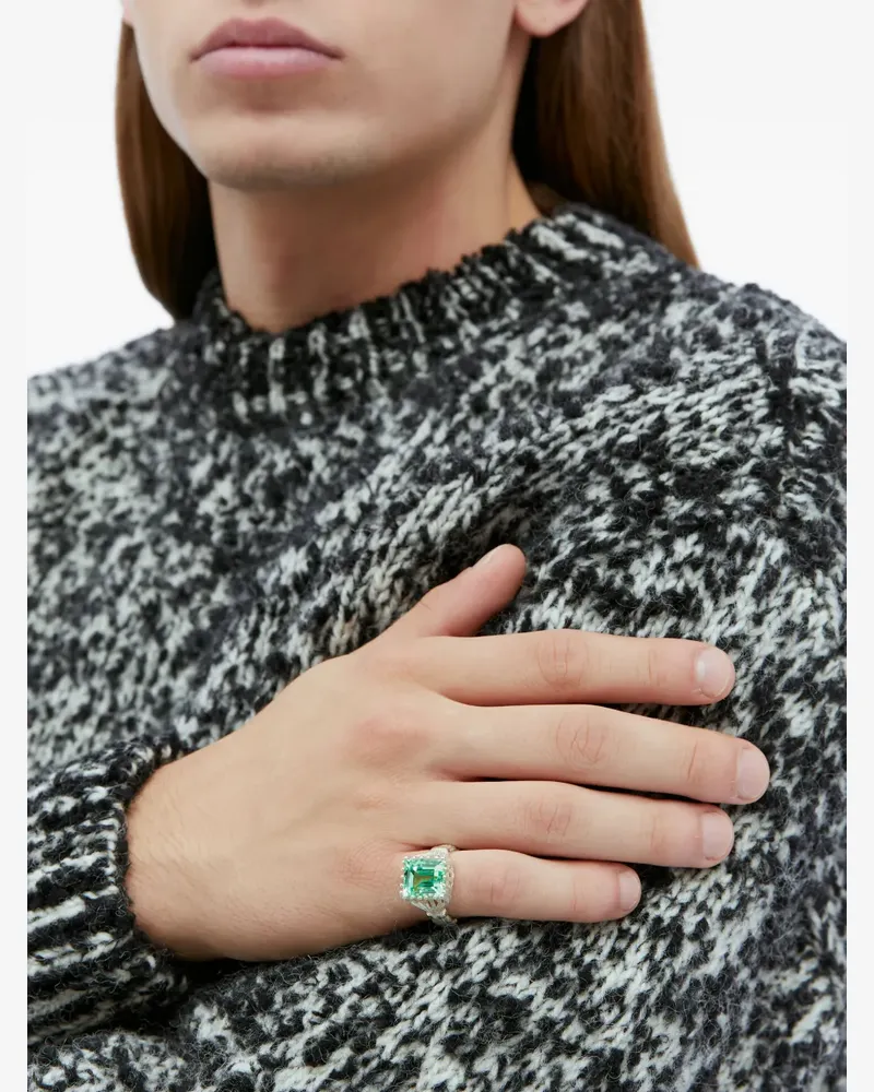 BLEUE BURNHAM Willow emerald ring - Gold Gold