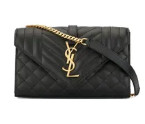 Kleine Envelope Schultertasche - Schwarz