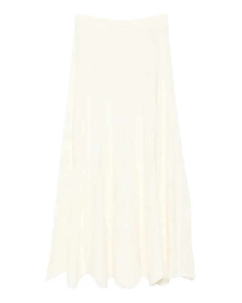 ba&sh Serta openwork midi skirt - Nude Nude