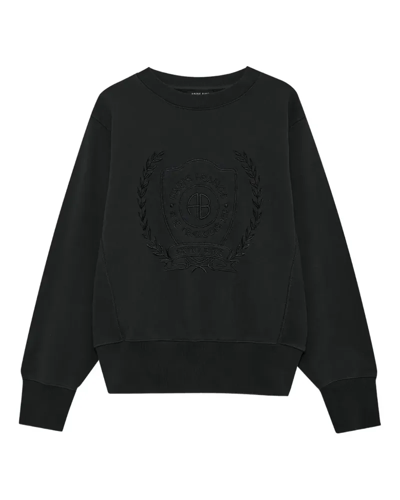 Anine Bing Harry Shrunken Signet Sweatshirt - Schwarz Schwarz