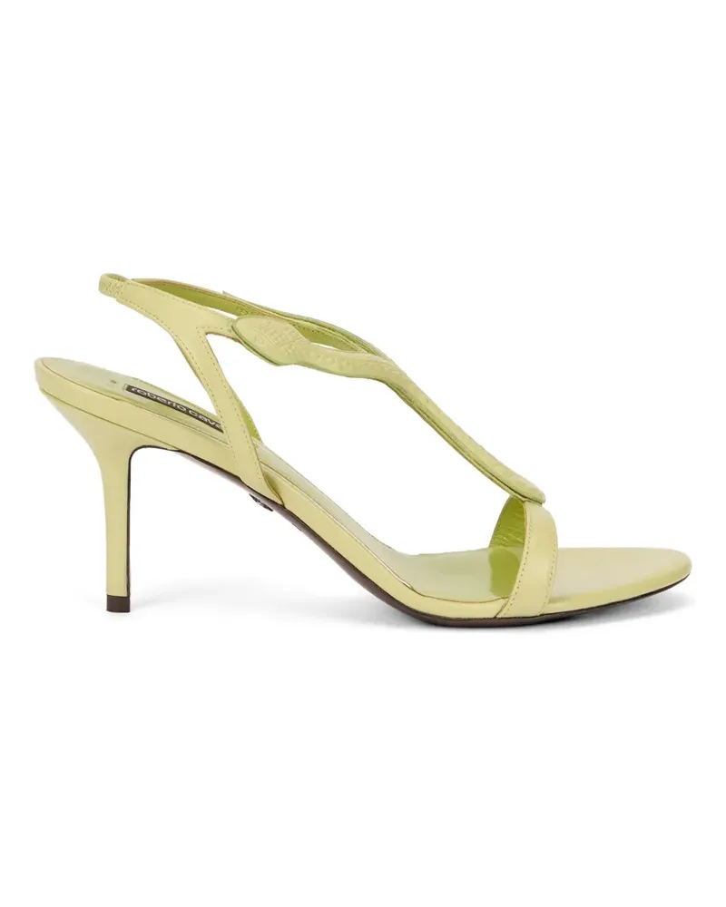 Roberto Cavalli curve-strap sandals - Grün Grün