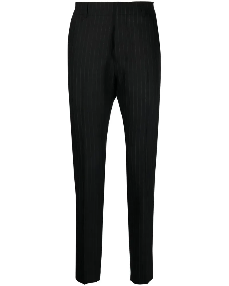 AMI Paris Tapered-Hose mit Nadelstreifen - Schwarz Schwarz