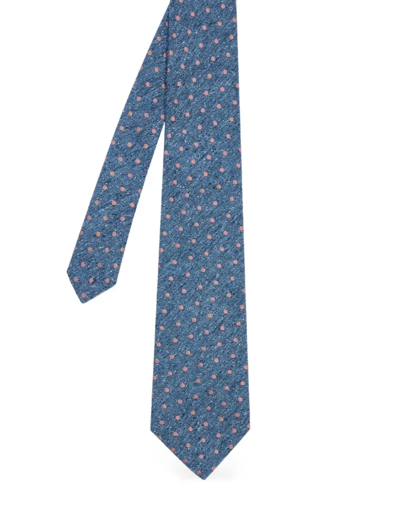 Paul Smith polka-dot tie - Blau Blau