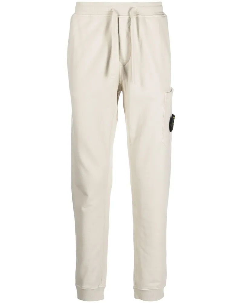 Stone Island Jogginghose mit Kompass-Patch - Nude Nude
