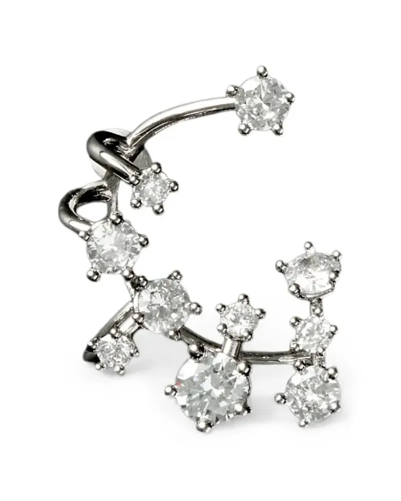 PANCONESI Kismet Ear Cuff mit Kristallen - Silber Silber