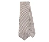 Gestreifte Krawatte aus Satin