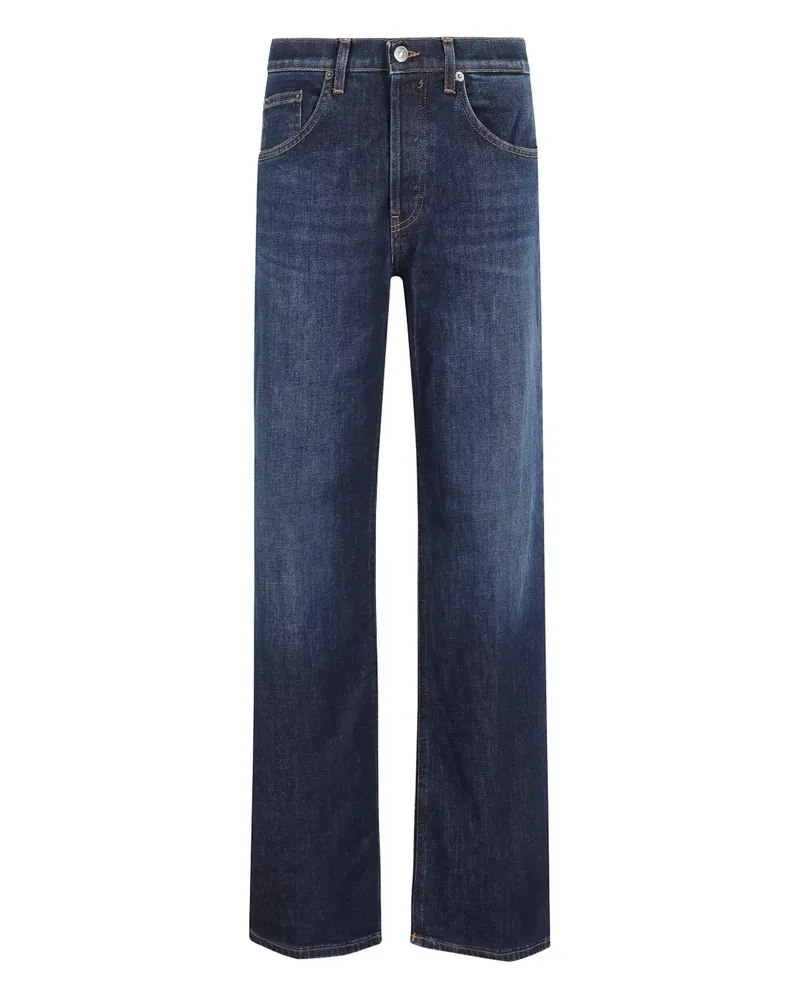 Dondup Jeans mit Logo-Patch - Blau Blau