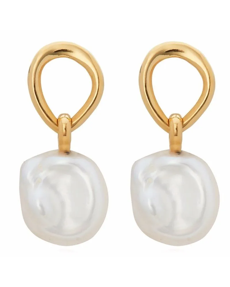Monica Vinader Nura Ohrringe - Gold Gold