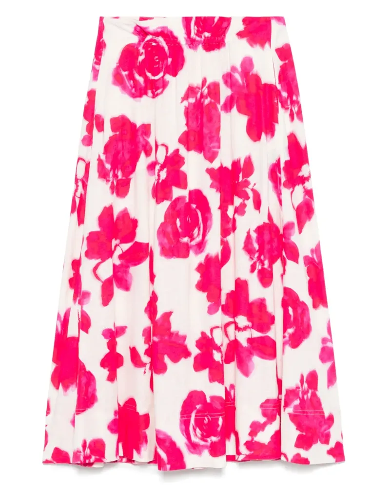 Luisa Cerano Midirock aus Seide - Rosa Rosa