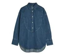 Jeanshemd mit langen Ärmeln - Blau