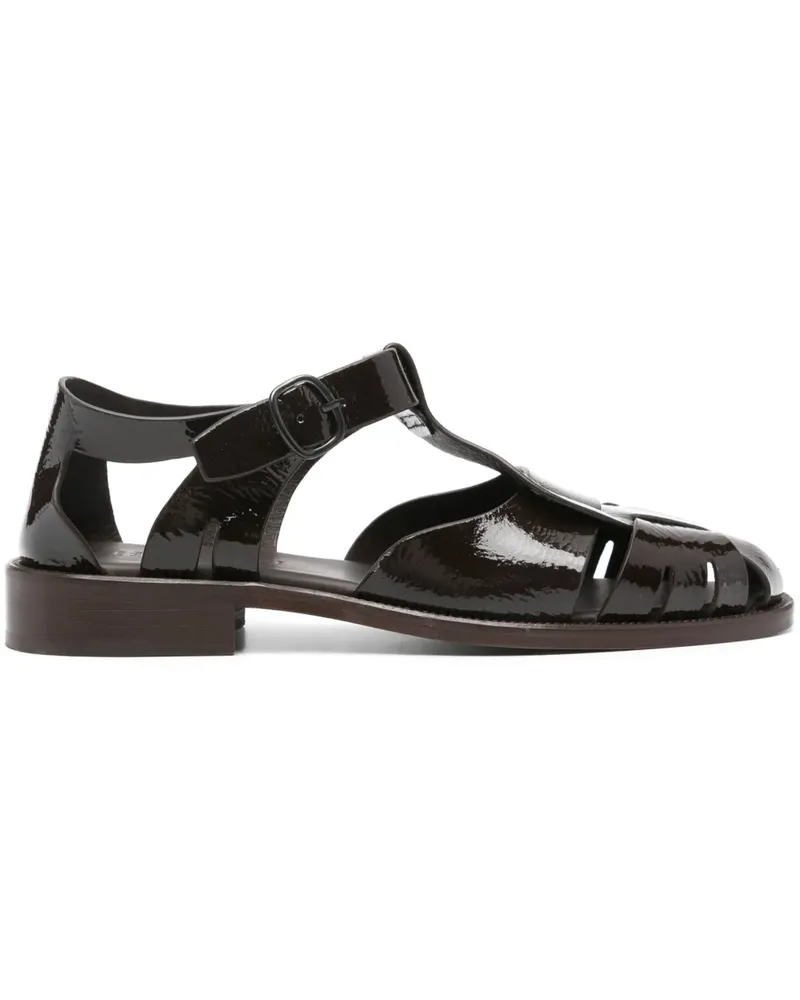 HEREU Sandalen mit Cut-Outs - Braun Braun