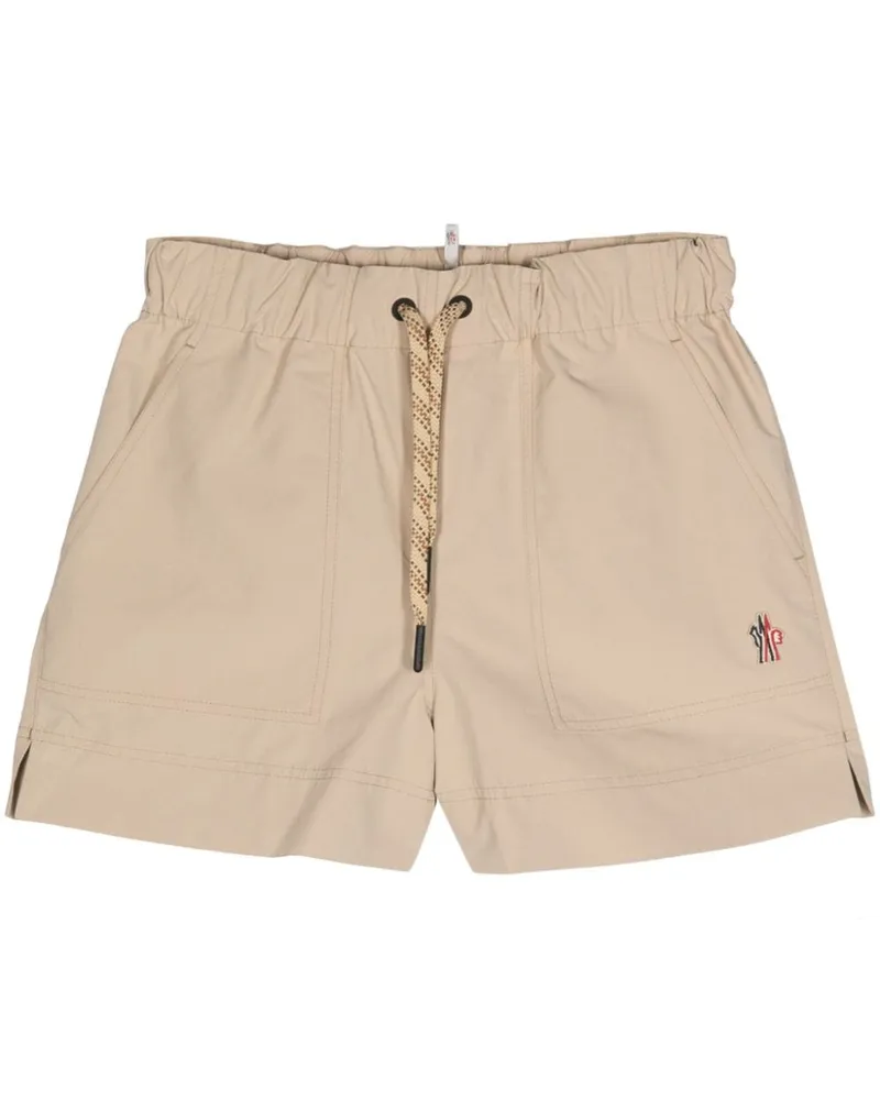 Moncler Segelshorts mit Logo-Patch - Nude Nude