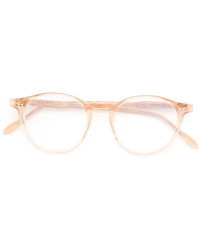 Pantos Paris Brille mit rundem Gestell - Nude Nude