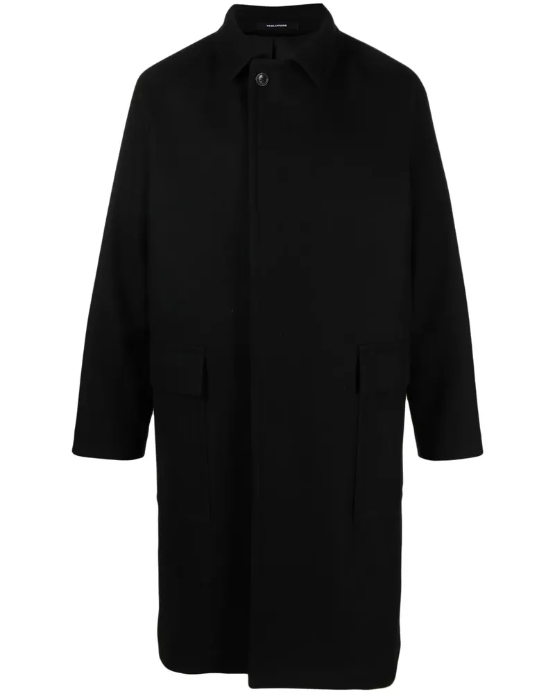 Tagliatore Einreihiger Mantel - Schwarz Schwarz