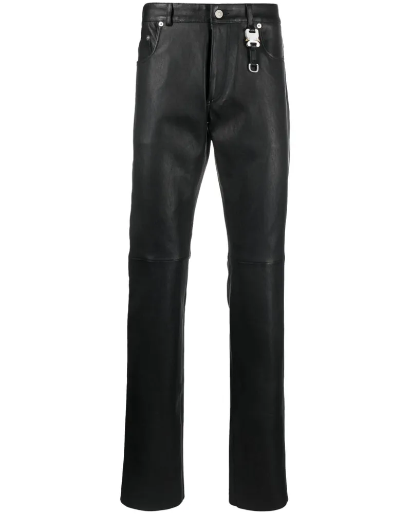 1017 ALYX 9SM Lederhose mit geradem Bein Schwarz