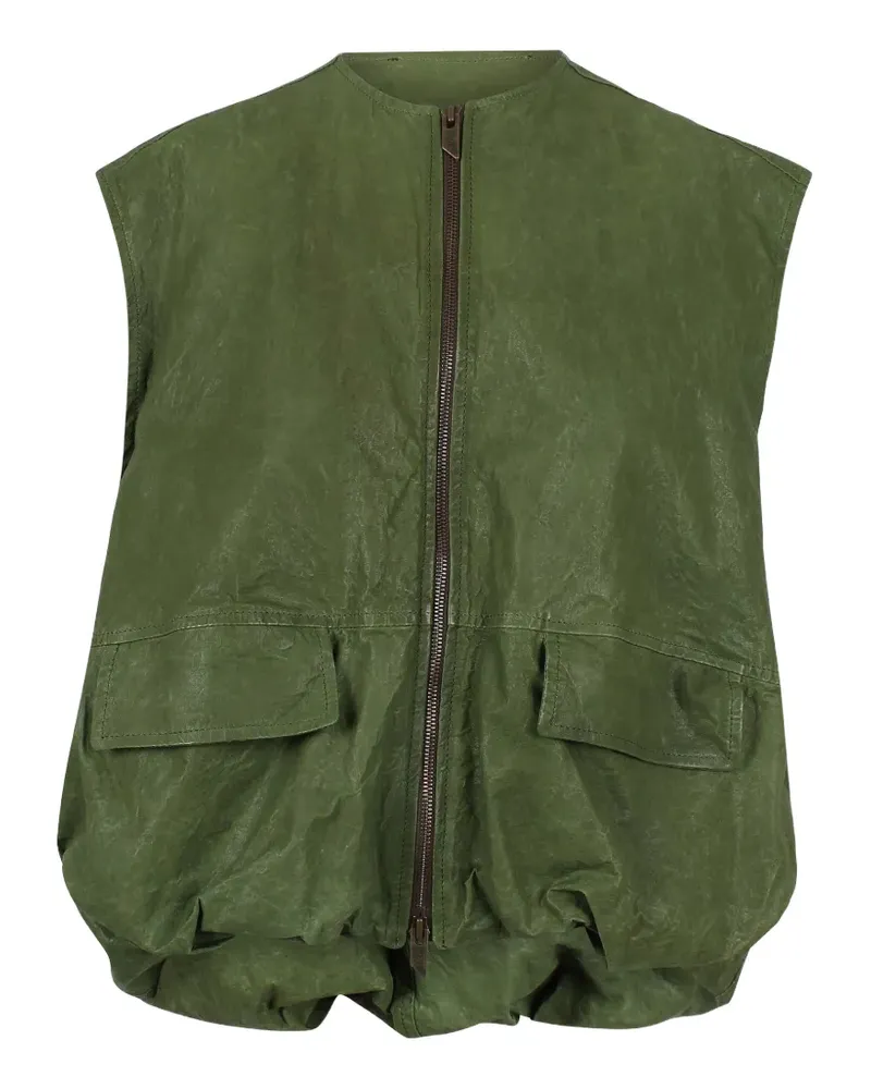 Salvatore Santoro Oberteil mit Reißverschlusstaschen - Grün Grün