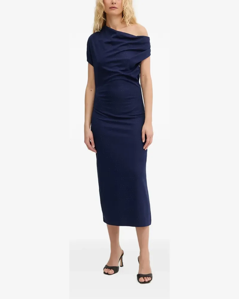 Silvian Heach crystal-embellished draped maxi dress - Blau Blau