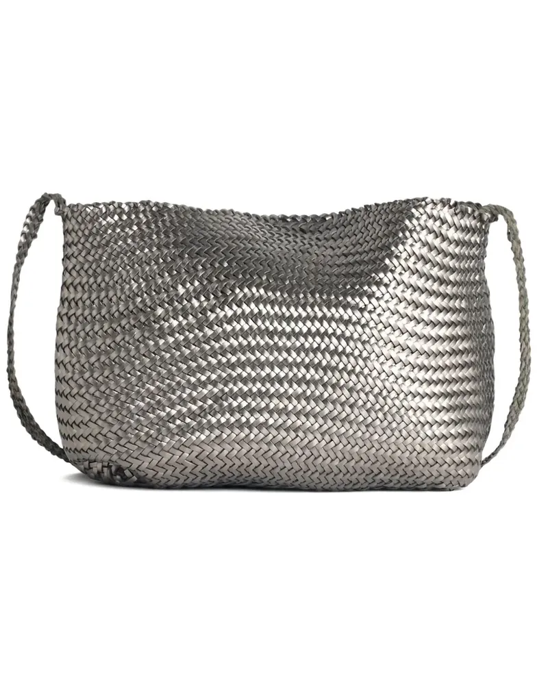 Dragon Diffusion Schultertasche aus Leder - Silber Silber