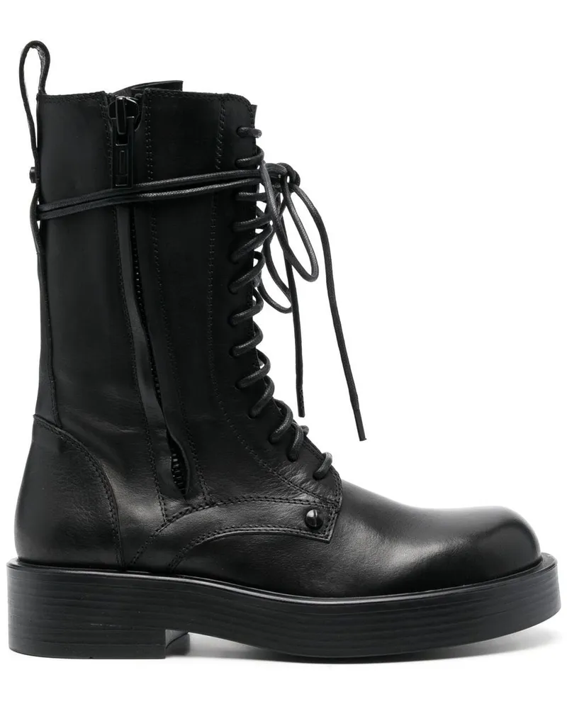 Ann Demeulemeester Stiefel mit Schnürung 40mm Schwarz