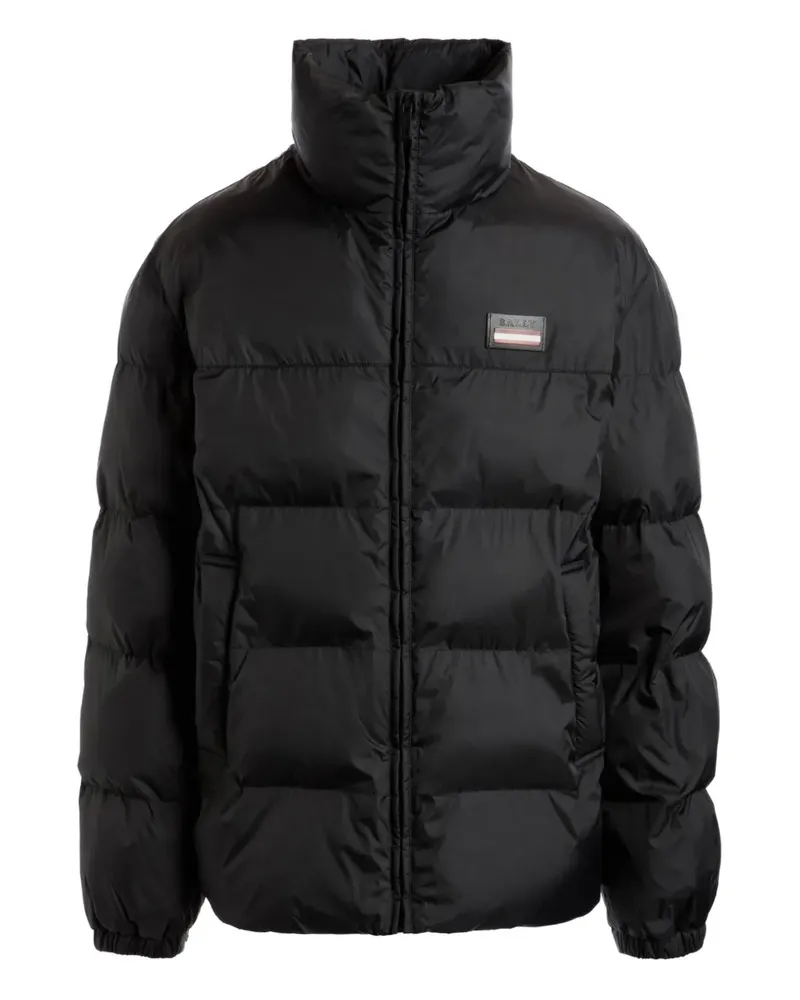 Bally Gefütterte Jacke mit Logo-Patch - Schwarz Schwarz
