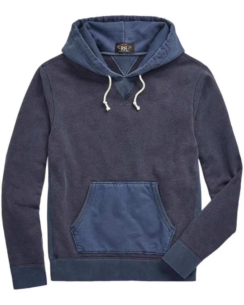 Ralph Lauren Zweifarbiger Hoodie Blau