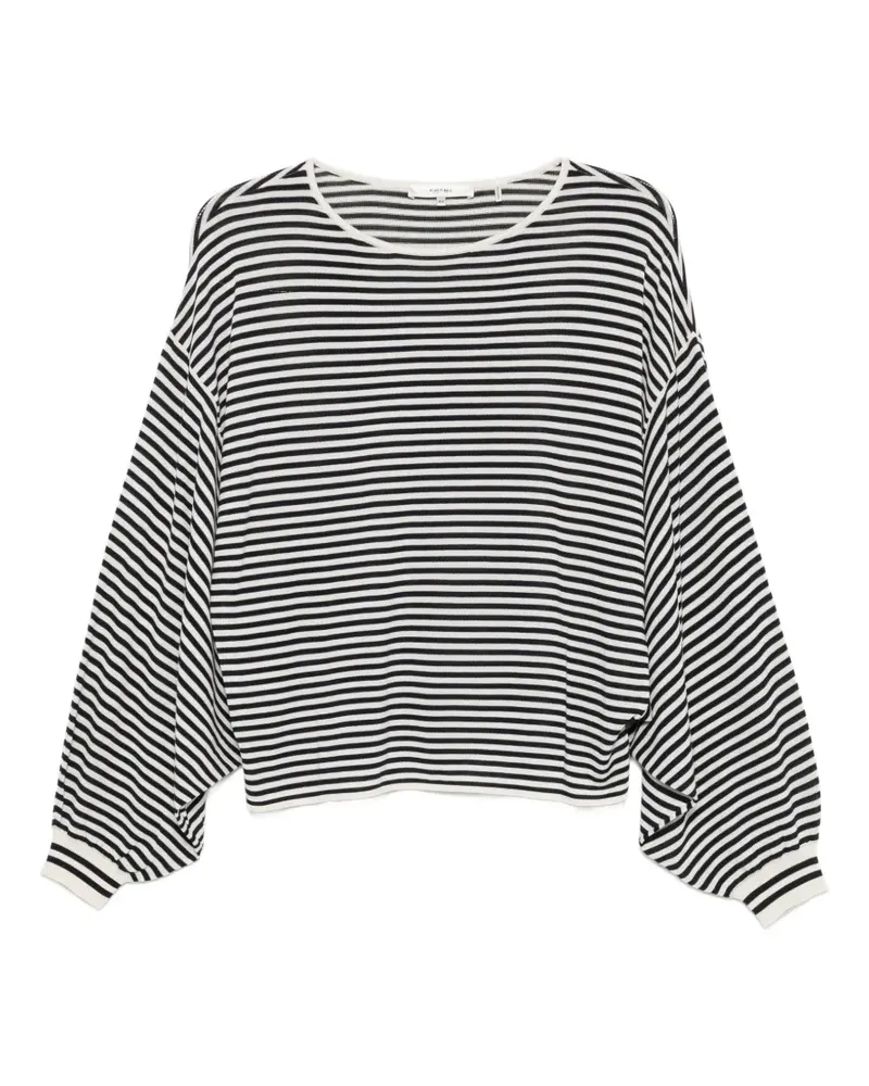 Frame Denim Gestreifter Pullover - Weiß Weiß
