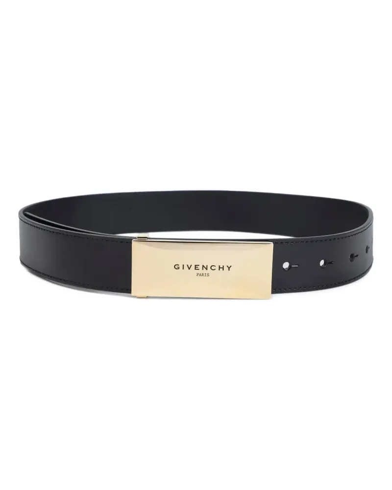Givenchy plaque leather belt - Schwarz Schwarz