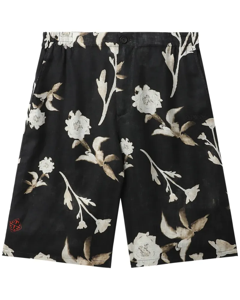 OFF-WHITE Shorts mit Blumen-Print - 8400 MULTICOLOR - NO COLOR 8400
