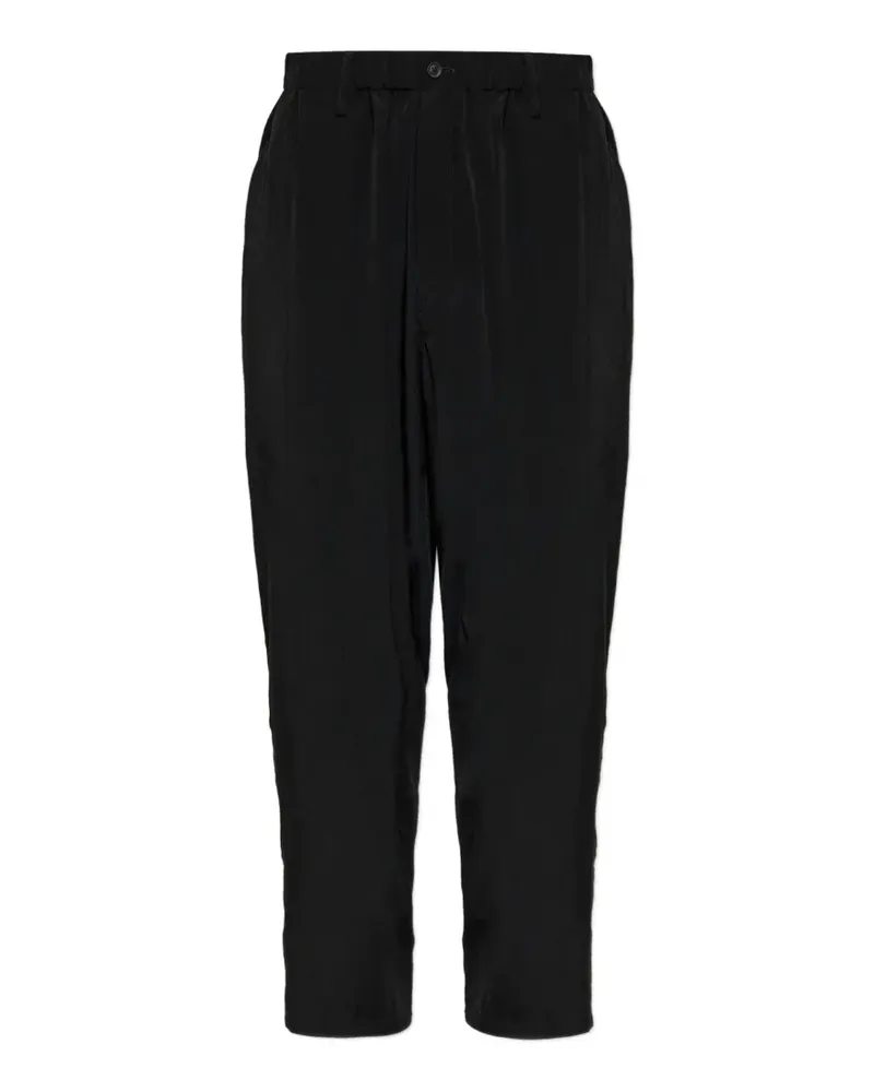 Yohji Yamamoto straight-leg trousers - Schwarz Schwarz