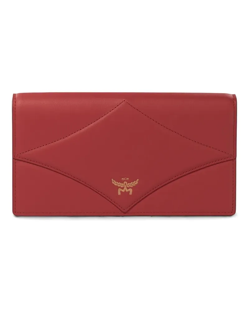 MCM Clutch mit Rautensteppung - Rot Rot