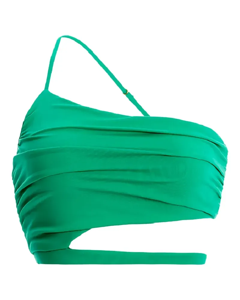 AGUA BENDITA Asymmetrisches Ventura Bikinioberteil mit Cut-Out - Grün Grün