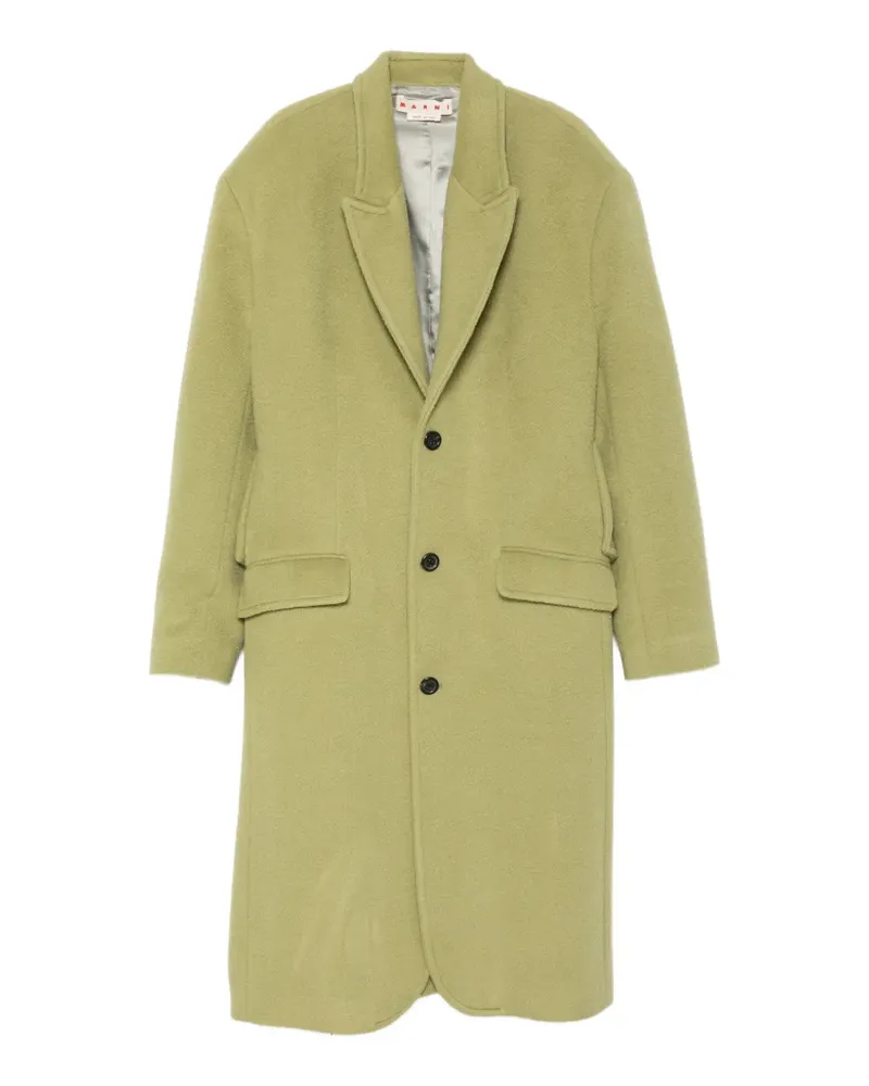 Marni single-breasted coat - Grün Grün
