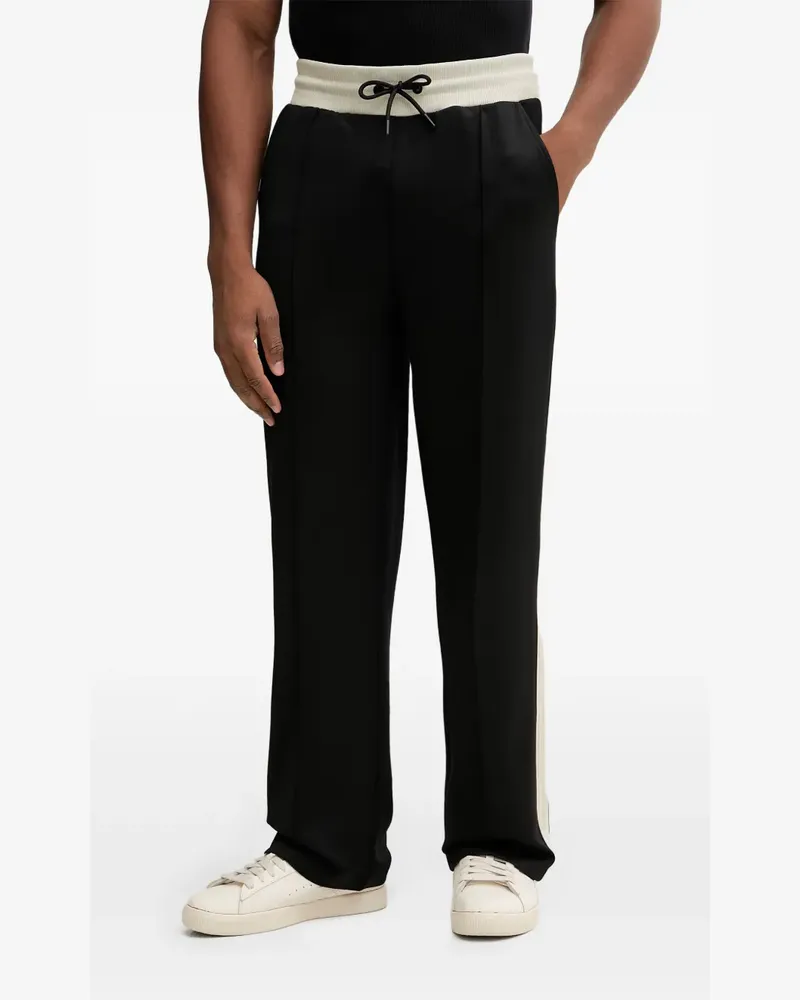 Guess Gestreifte Scuba Jogginghose mit Kordelzug - Schwarz Schwarz