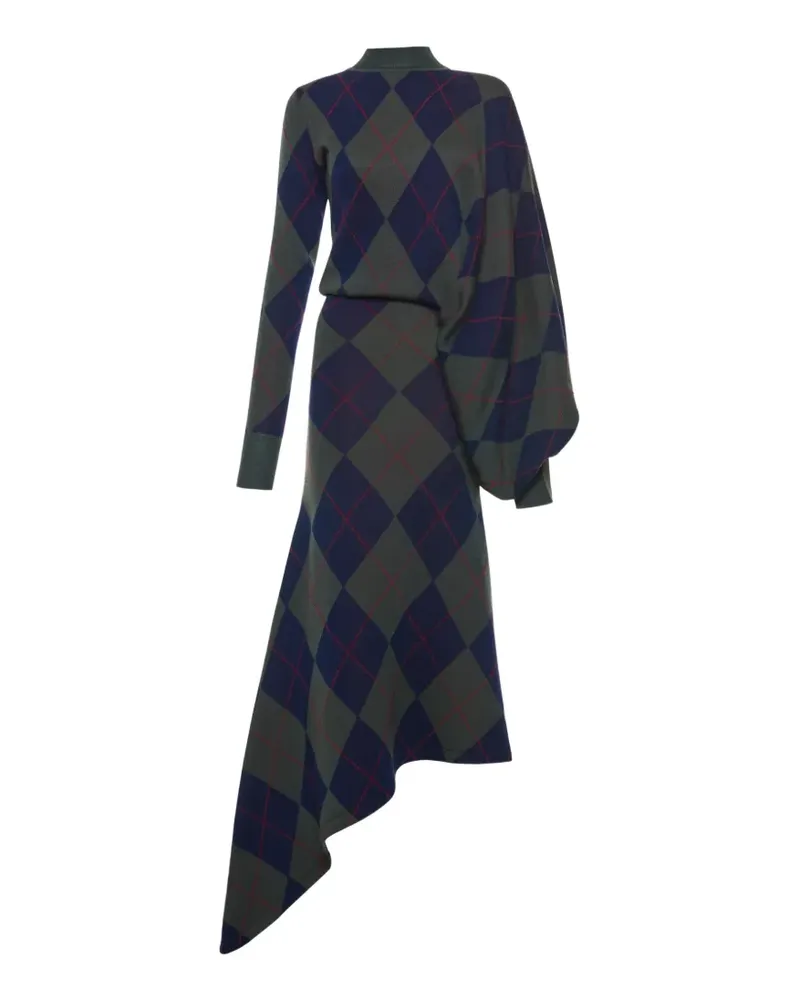 A.W.A.K.E. Asymmetrisches Kleid - Blau Blau