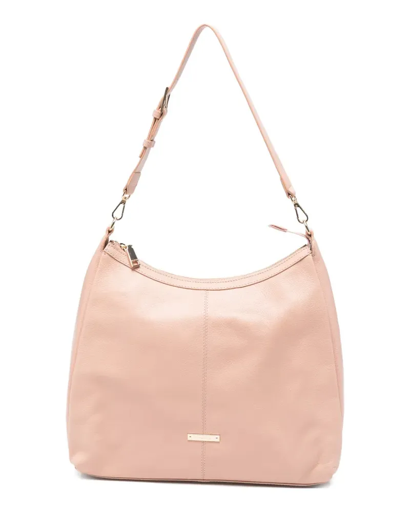 Cromia Serena grained leather shoulder bag - Rosa Rosa