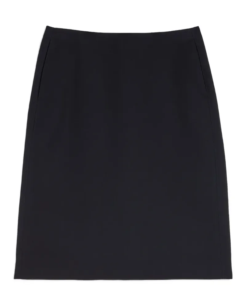 Jil Sander Midirock in A-Linie - Schwarz Schwarz
